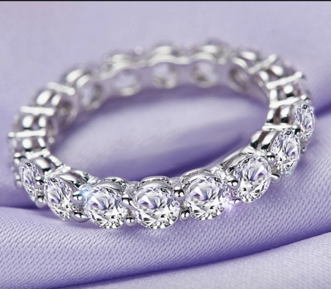 Luxury 925 Sterling SILVER Oval Square Simulated Diamond Rings Finger For Cocktail ENGAGEMENT WEDDING Women JEWELRY
