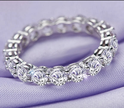 Luxury 925 Sterling SILVER Oval Square Simulated Diamond Rings Finger For Cocktail ENGAGEMENT WEDDING Women JEWELRY