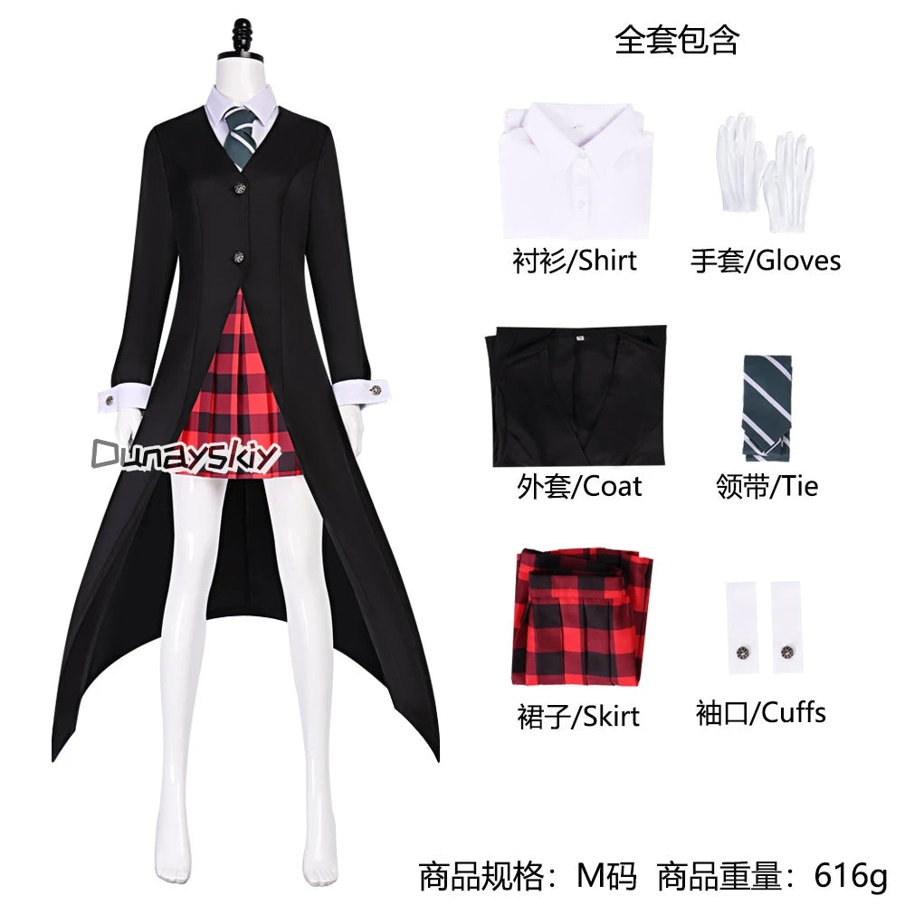 Anime Soul Maka Albarn Cosplay JK School Eater Eater Costume Girl Skirt Uniform Wig Halloween Party Role Play Outfit Maka Cos