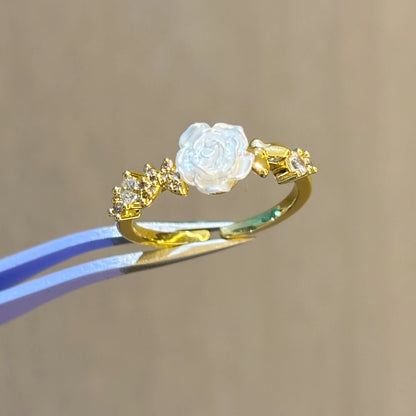 100 styles 14K Gold Plated Color Zircon Flower Crown Bow Open Ring Women Adjustable Stackable Finger Rings Wedding Jewelry Gift