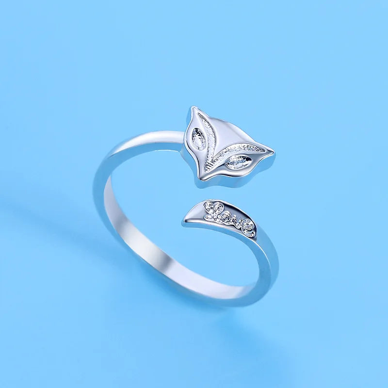 Hot 925 Sterling Silver Ring AAA Zircon Adjustable Simplicity Fashion Exquisite Women Jewelry Accessories Wedding Party Gift