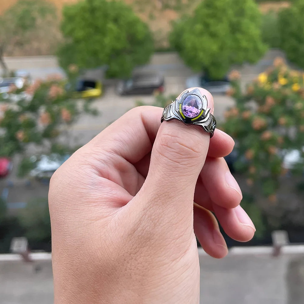 1PC Anime Code Geass Rings for Men Women Lelouch vi Britannia Adjustable Finger Ring Fans Party Jewelry Gift