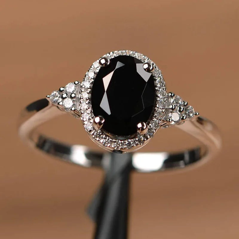 Silver Plated Women's Rings Set with Ruby Emerald Sapphire - Wedding Engagement Fashion Jewelry Wholesale Sizes 6 to 10