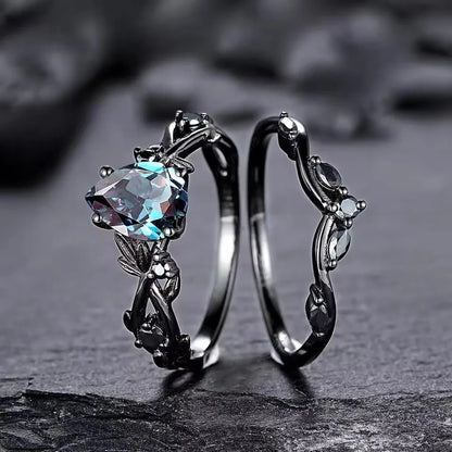 Luxury Zircon Rings For Women Girls Crystal Engagement Wedding Ring Adjustable Party Stainless Stee Finger Rings Jewelry Gifts