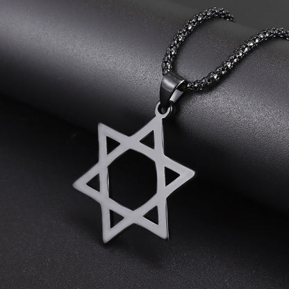 Stainless Steel 7 Archangel Seal Necklace Men's Solomon Kabbalah Seal Pendant Supernatural Protection Amulet Magical Jewelry