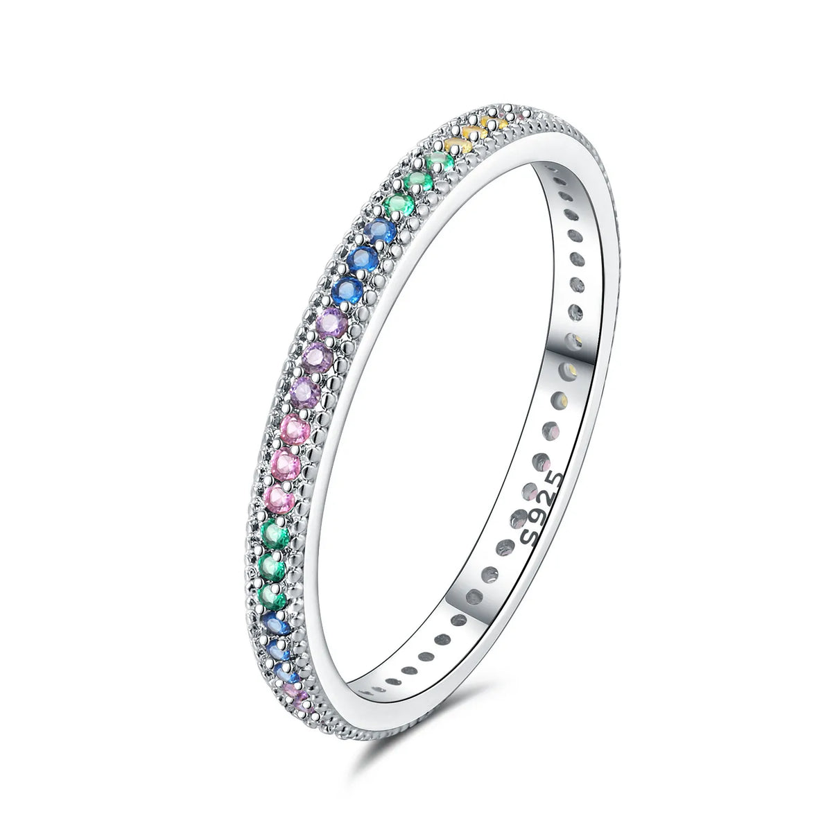 925 Sterling Silver Three-Ring Stackable Ring for Women Simple Fashion Design Fine Jewelry Perfect for Birthday Party Gift 2026