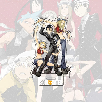 Anime Soul Eater Acrylic Standee Death the Kid Black Star Maka Figure Desk Decor Cosplay Keychain Halloween Gift 15CM
