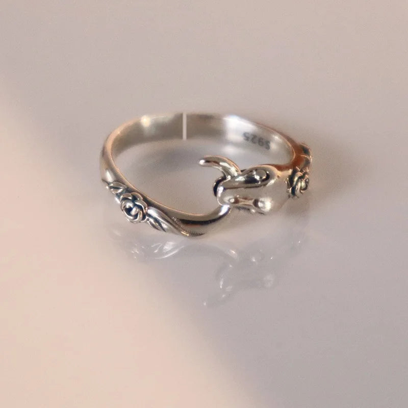 2pcs/set Trendy Snake Ring Adjustable Animal Rings Reptile for Men Women Fashion Punk Boy Girl Birthday Jewelry Gifts