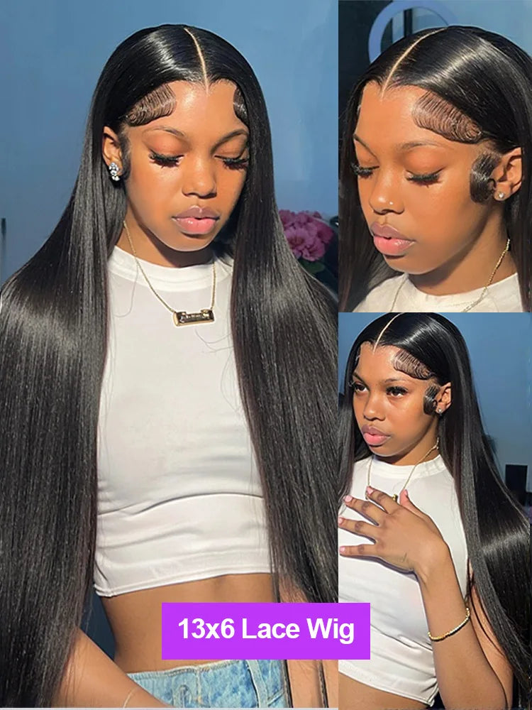 Bone Straight 360 Full Lace & HD Lace Frontal Wig – 13x4 & 13x6, 250%