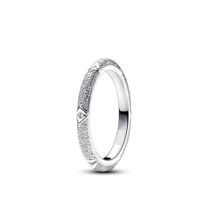 925 Silver Women Jewerly Accessories Ring Size 6 7 8 9 Pink Heart CZ Stone Red Black Rings DIY Birthday Gift Party