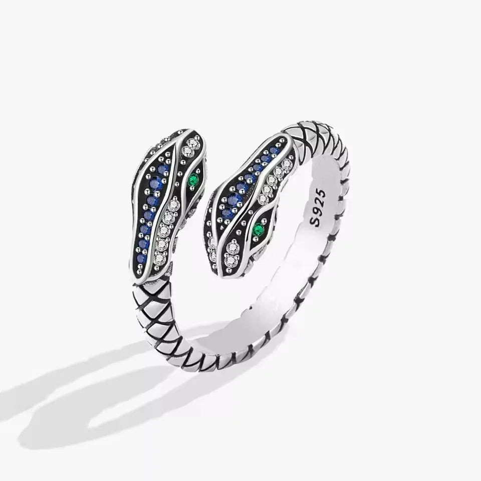 VENTFILLE 925 Sterling Silver Irregular Design Wave Golden Stackable Finger Rings Trendy Adjustable For Women Gifts Dropshipping