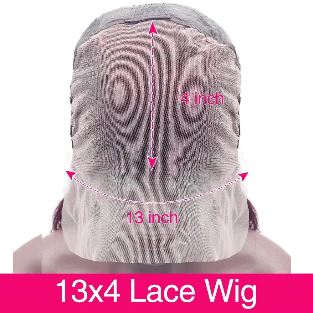 99J Burgundy Body Wave HD Lace Front Wig – Pre-Plucked 13x4 & 13x6, 220%