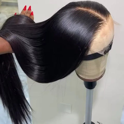 Glueless Bone Straight HD Lace Frontal Wig – 13x4, 13x6 & 5x5, Up to 42 Inch