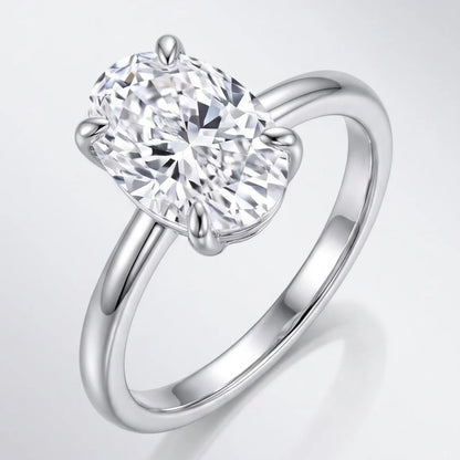 D VVS1 Moissanite Ring 925 Sterling Sliver With GRA Certificate Eternity Band Wedding Engagement Rings For Women And Men