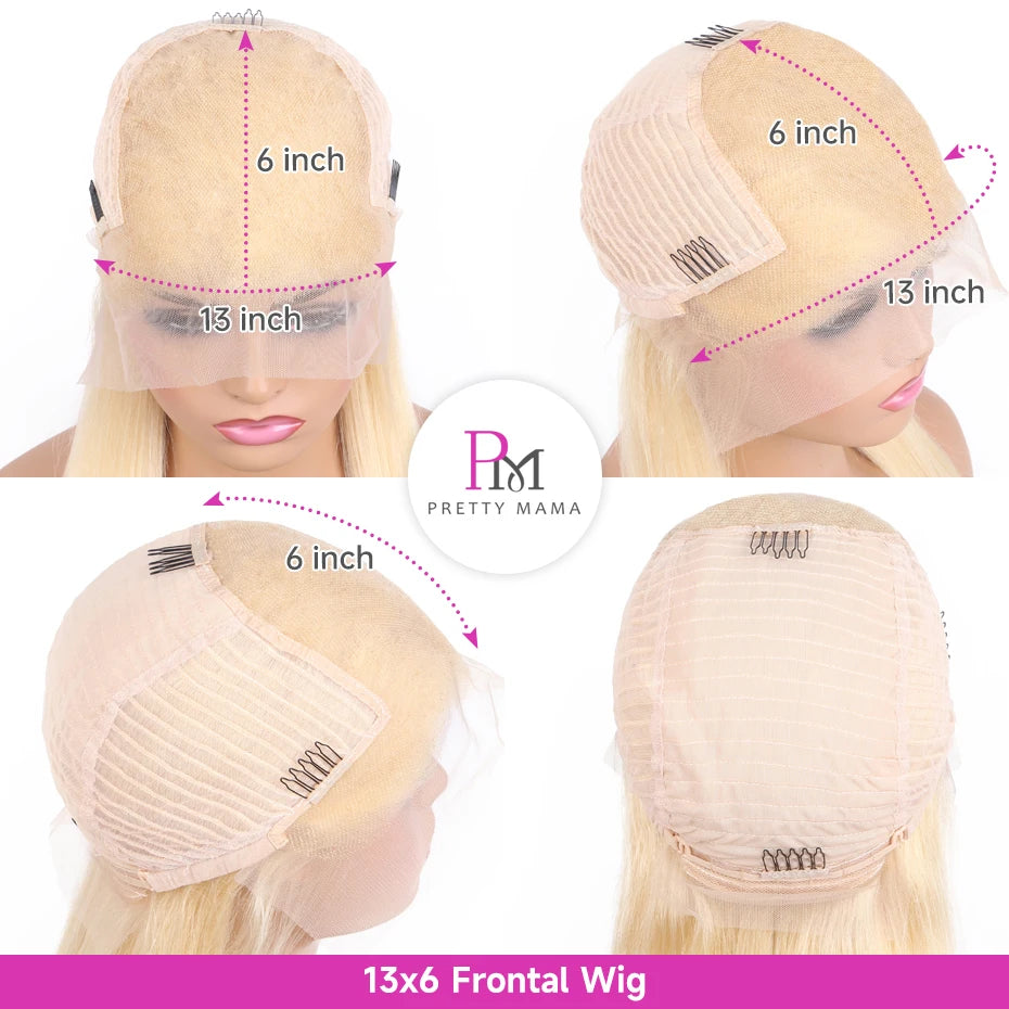Cyan Blue & Light Green 13x6 Lace Front Wig – Body Wave Pre-Plucked Colored 613