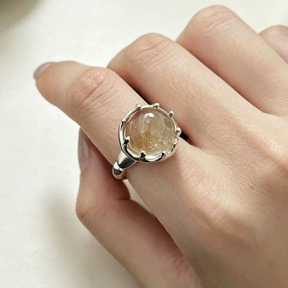 VENTFILLE 925 Sterling Silver Irregular Design Wave Golden Stackable Finger Rings Trendy Adjustable For Women Gifts Dropshipping
