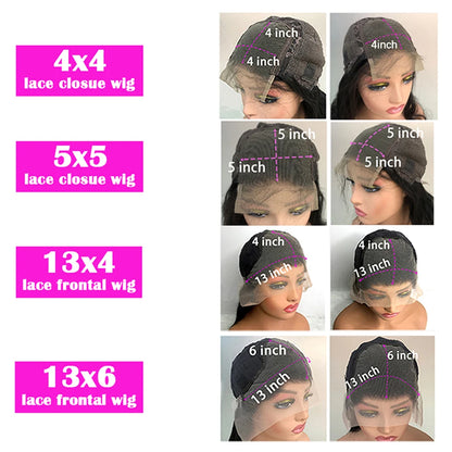 Chocolate Brown Body Wave 13x4 HD Lace Frontal Wig – Pre-Plucked 13x6, 4x4 & 5x5