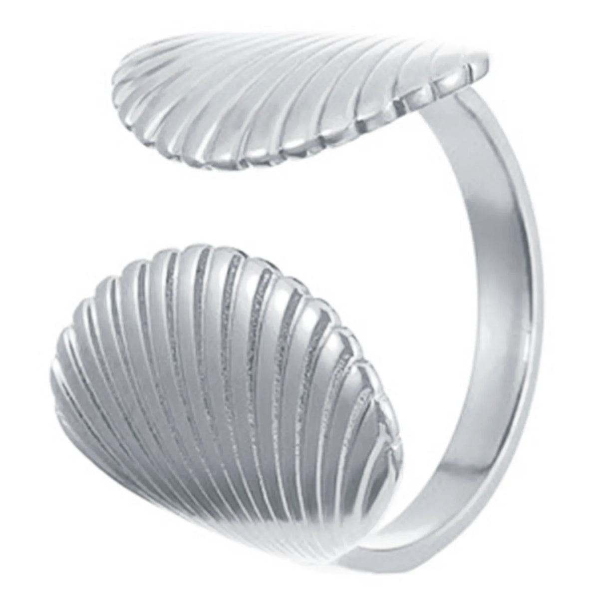 MHS.SUN Ocean Style Stainless Steel Starfish Shell Rings For Women Men Vintage Gold Plated Open Ring Summer Beach Jewelry