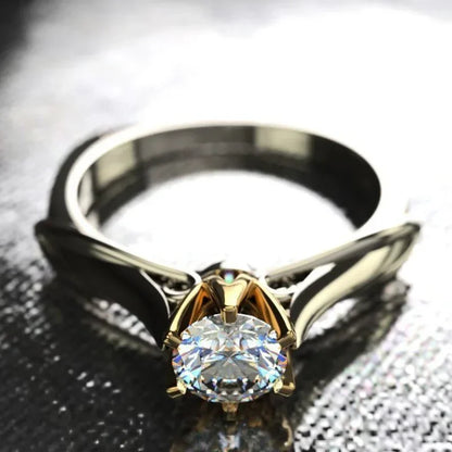 Pure 925 Sliver Ring for Women Natural Moissanit Rings with Gemstones Beautiful Jewelry Couples Wedding Accessories New Trend