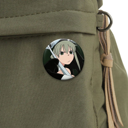 Soul Eater Brooches Anime Figure Lapel Pins Maka Albarn Death The Kid Cartoon Badge for Backpack Accessories Clothes Decoration