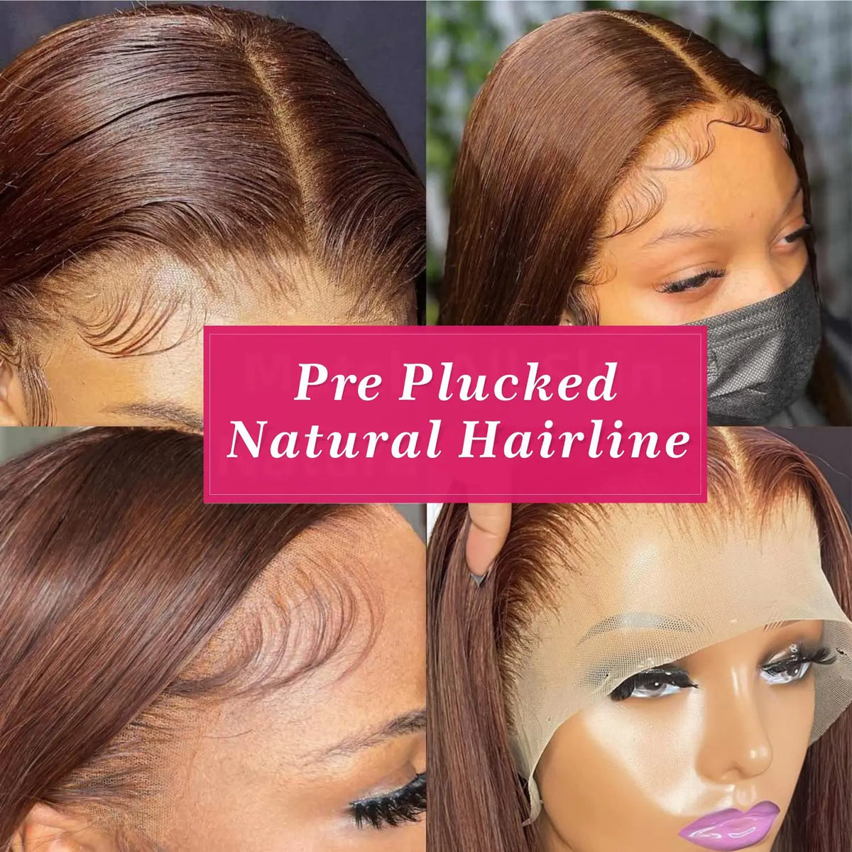Chocolate Brown Straight Lace Front Wig – 13x4, 13x6 HD, 4x4 & 5x5 Closure