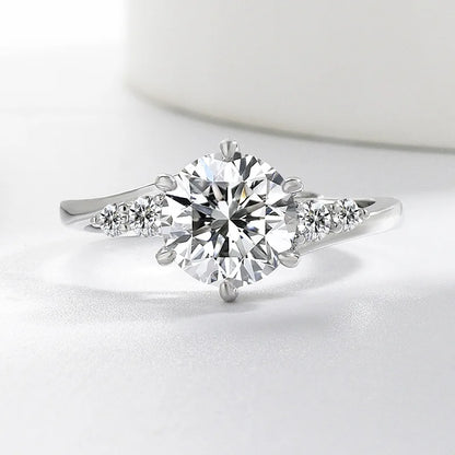 925 Silver Zircon Oxide Enamel Heart Love Ring Wedding Sterling Silver Rings Fashion Fine Jewelry For Women Gifts women's ring