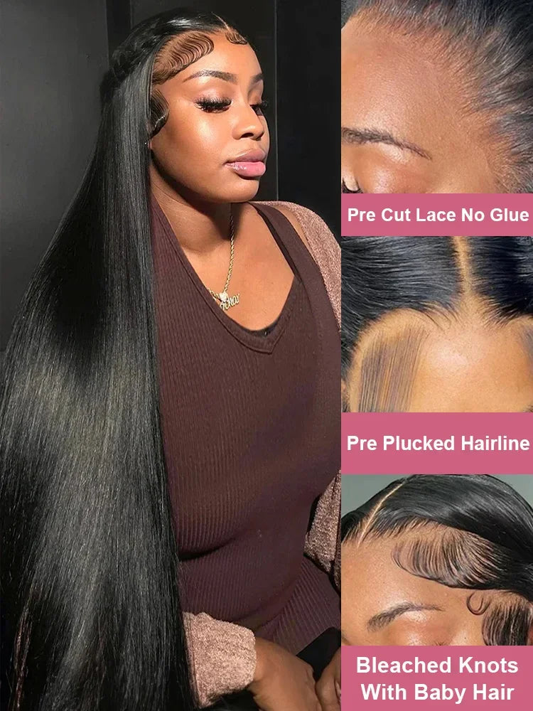 Bone Straight HD Lace Front Wig for Black Women – 13x4, 13x6 & 5x5, 200%