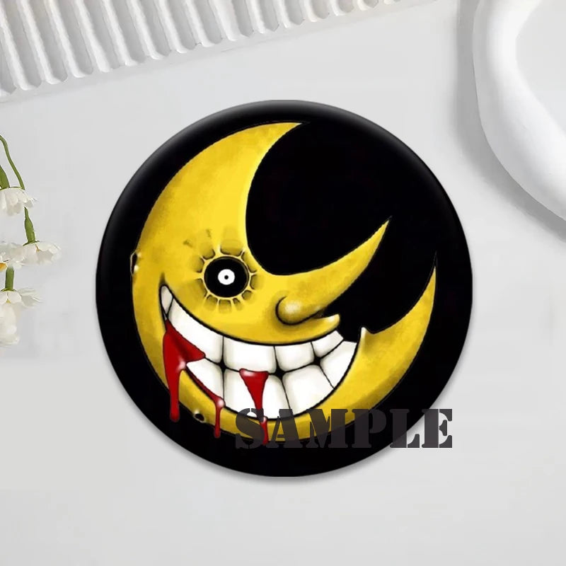 Soul Eater Brooches Anime Figure Lapel Pins Maka Albarn Death The Kid Cartoon Badge for Backpack Accessories Clothes Decoration