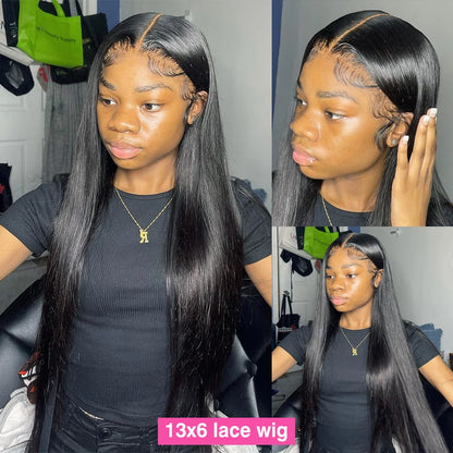 Bone Straight 360 Full Lace Front Wig – 13x4 & 13x6 HD, 250% Density 30–46 Inch