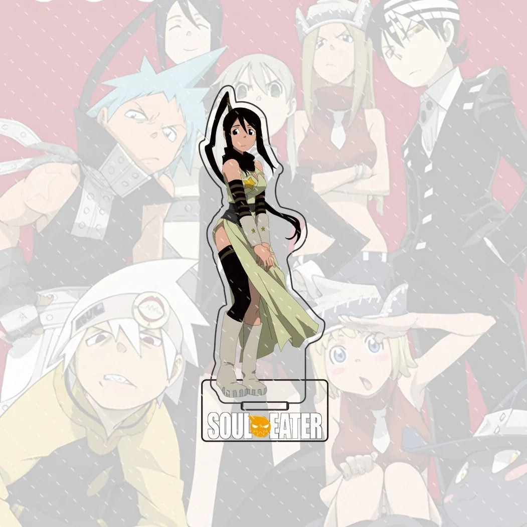 Anime Soul Eater Acrylic Standee Death the Kid Black Star Maka Figure Desk Decor Cosplay Keychain Halloween Gift 15CM