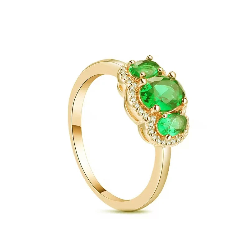 925 Sterling Silver  Crown Heart Flower Zircon Rings For Women Love Promise Engagement Band Fashion Ring Set