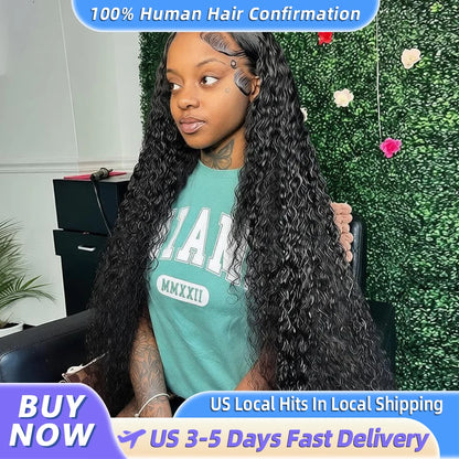 Curly Deep Wave 13x4, 13x6 & 360 HD Transparent Lace Front Wig – 200% Real Density