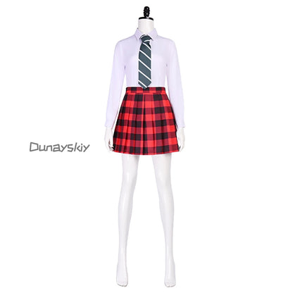Anime Soul Maka Albarn Cosplay JK School Eater Eater Costume Girl Skirt Uniform Wig Halloween Party Role Play Outfit Maka Cos