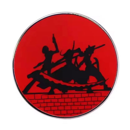 Soul-Eater-Enamel Pins Anime Maka Albarn Death the Kid Soul Evans Brooches Sun Moon Chain Badges for Backpack Lapel Jewelry