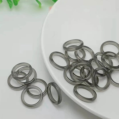 2Pcs Acrylic Cute Rings Set Colorful Rings Transparent Stacking Rings Aesthetic Funny Stackable Ring for Women Girls Gift