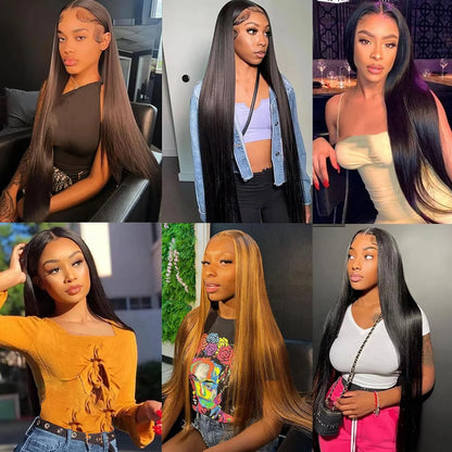 Natural Black Straight 7x6 Glueless HD Lace Wig – Pre-Plucked, 220% Density