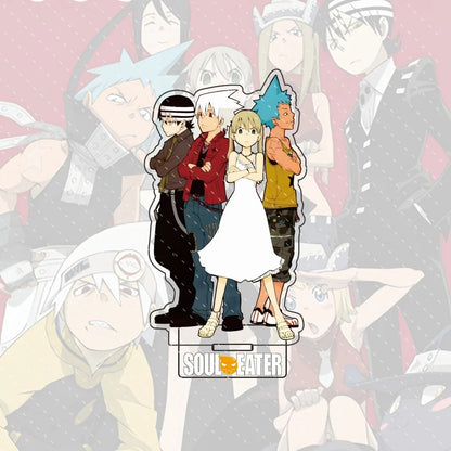 Anime Soul Eater Acrylic Standee Death the Kid Black Star Maka Figure Desk Decor Cosplay Keychain Halloween Gift 15CM
