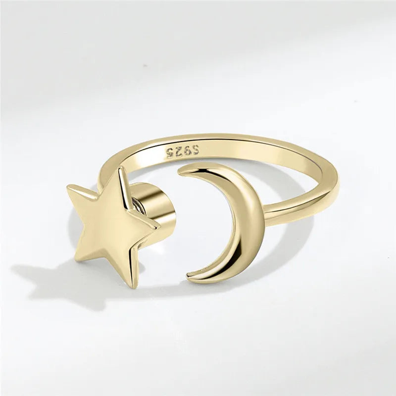 Fashion Fidget Spinner Ring Anxiety for Girls CZ Rose Flower Rotating Rings Demon Eyes Finger Ring Anti Stress Wedding Jewelry
