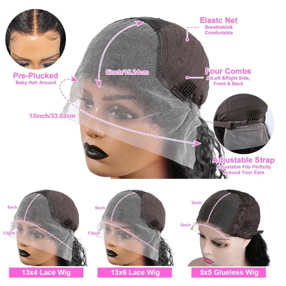 1B/30 Ombre Brown Highlight Body Wave Lace Front Wig – 13x4, 13x6 & 5x5 Glueless