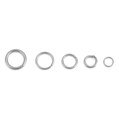 100pcs 3 4 5 6 7 8 10 mm Stainless Steel Open Jump Rings PVD Never Fade End Connectors For Necklace Bracelet DIy Jewelry Making