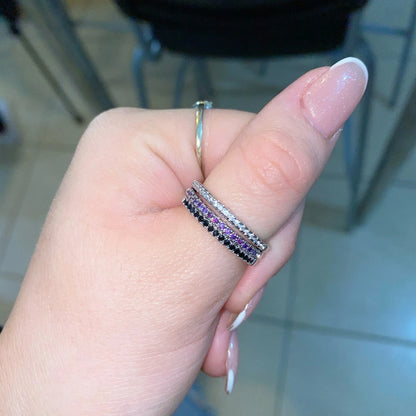 Korean Dainty Rings For Women Aesthetic Accessories Jewellry Date Engagement Women' Ring Thin Colorful Finger Jewelry R132