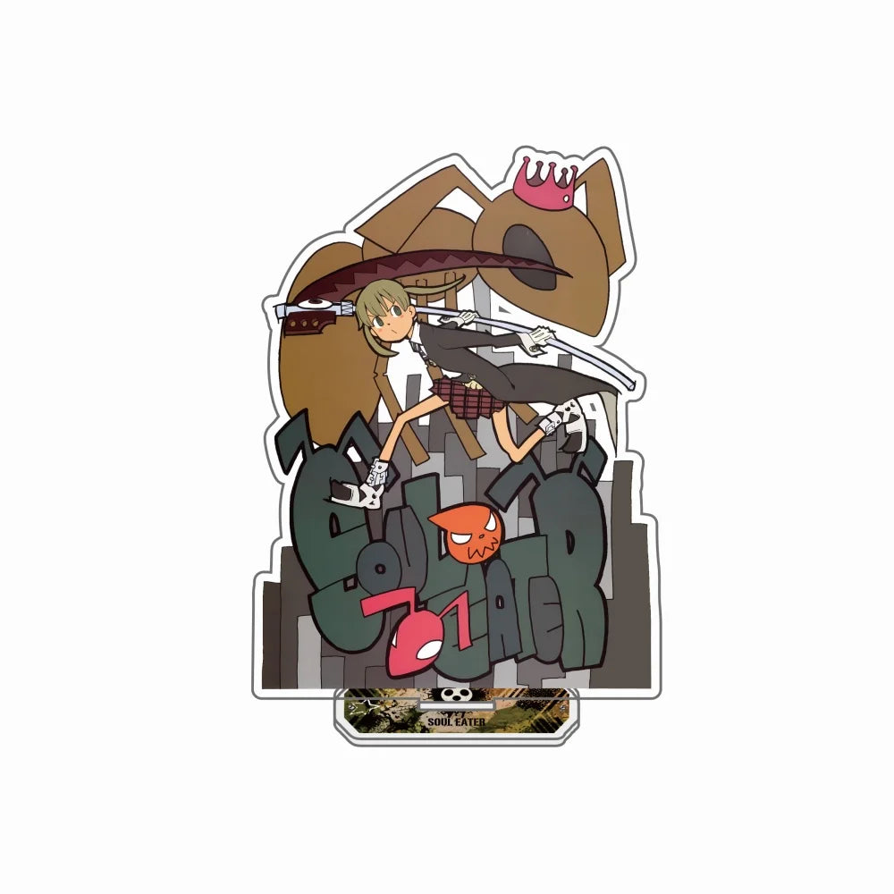 Soul Eater 15cm Acrylic Standee Anime Figure keyring Death the Kid Maka Albarn Black Star Tsubaki Desk Ornament Gift