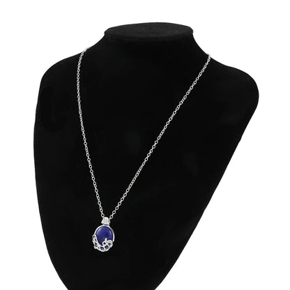 Popular Movie Fashion Necklace Elena Gilbert Vervain Romantic Crystal Pendant Necklace For Women Charm Jewelry Gifts