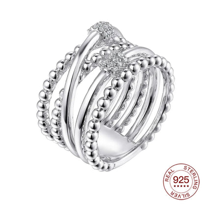 New Rings 925 Sterling Silver Ring Original Silver Pearl Ring For Women Luxury Zircon Simple Finger Ring Lover Jewelry Gifts