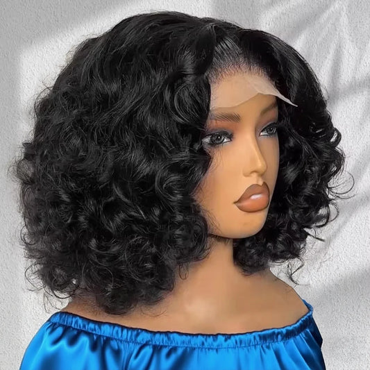 Water Wave Glueless Bob Wig – 13x6 HD Lace Frontal Ready-to-Go, Pre-Plucked 250%