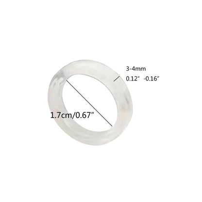 2Pcs Acrylic Cute Rings Set Colorful Rings Transparent Stacking Rings Aesthetic Funny Stackable Ring for Women Girls Gift