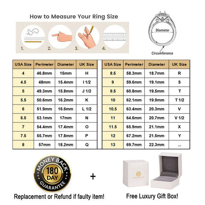 Newshe GRA Certified Moissanite Wedding Bands 925 Sterling Silver Yellow Gold Plated Promise Engagement Rings