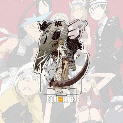 Anime Soul Eater Acrylic Standee Death the Kid Black Star Maka Figure Desk Decor Cosplay Keychain Halloween Gift 15CM