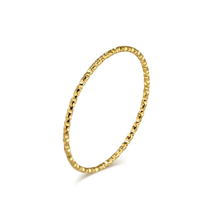New Classic 1mm Stainless Steel Rings for Women Silver/Gold Color Thin Ring Waterproof Jewelry
