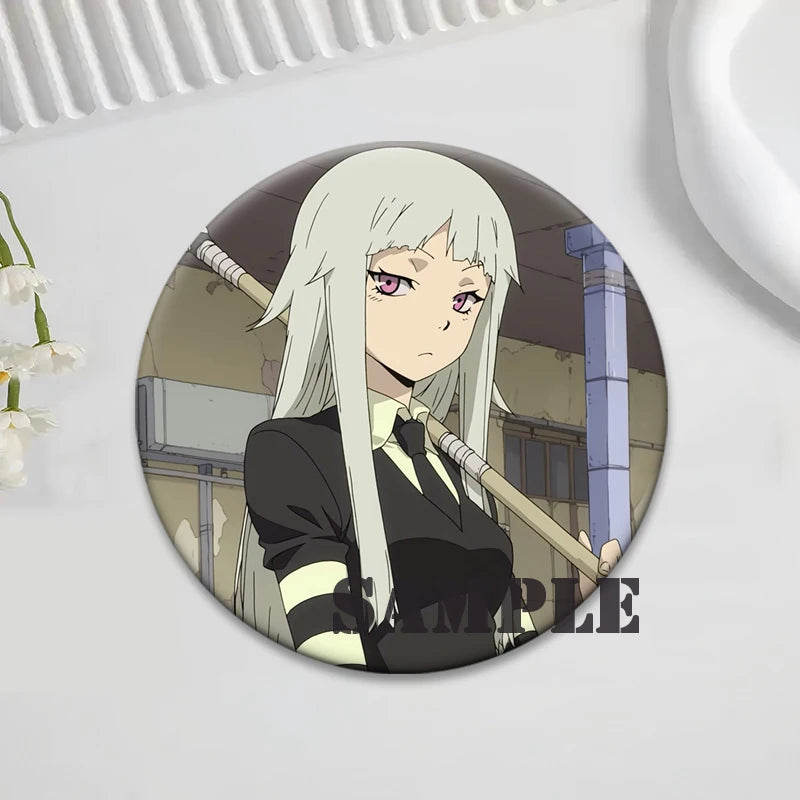 Soul Eater Brooches Anime Figure Lapel Pins Maka Albarn Death The Kid Cartoon Badge for Backpack Accessories Clothes Decoration